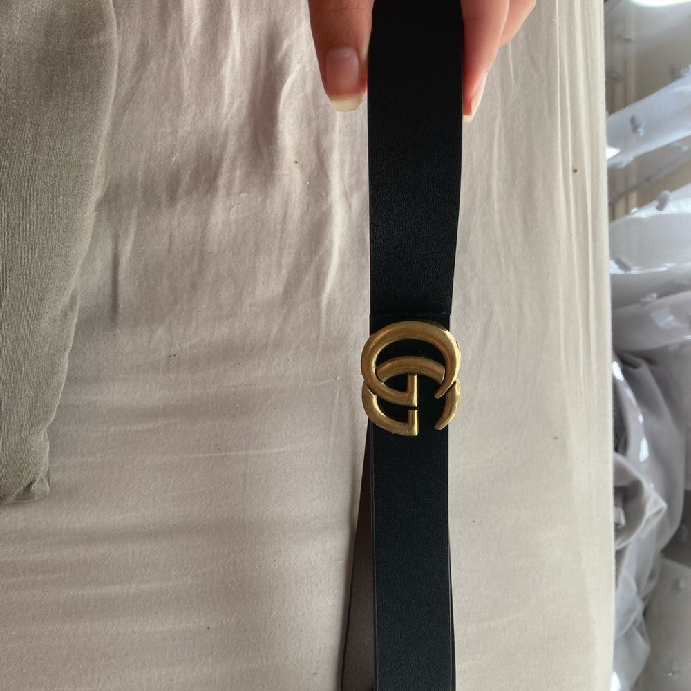 authentic Gucci marmont non-authentic black belt